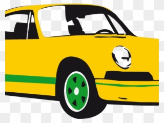 Car Clipart Clipart Yellow Car - Sportscar Car Clip Art - Png Download
