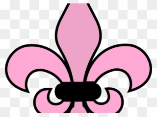 Pink Flower Clipart Girly Flower - Fleur De Lis Clip Art - Png Download