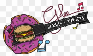 In 2015, Glee Donuts & Burgers Joined The Fountain - Glee Donuts And Burgers Clipart