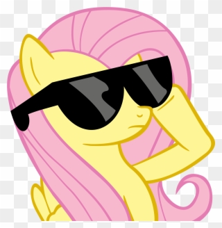 Fluttershy Pinkie Pie Rainbow Dash My Little Pony - Pinkie Pie And Fluttershy Sunglasses Clipart