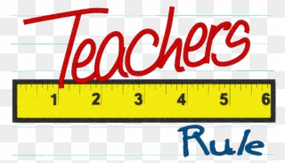 Sayings Teachers Rule Applique - Teachers Rule Clipart - Png Download