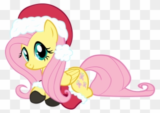 Artist Doctor G Christmas Clothes Fluttershy - Fluttershy In Santa Hat Clipart
