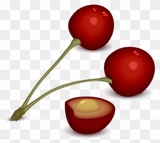Clipart - - Half Cherry Clipart - Png Download