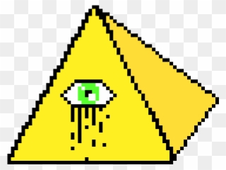 Pixel Art Maker - Illuminati Eye Pixel Clipart