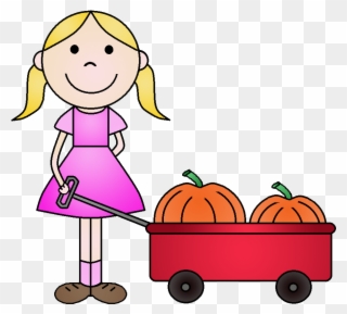 Pumpkin Picking Clipart - Picking Pumpkins Clip Art - Png Download