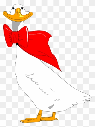 Red Bird Wings Bow Goose Neck Png Image - Ugly Bird Clip Art Transparent Png