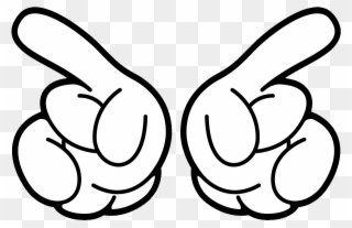 Clip Art Mouse For Free - Mickey Hands Png Transparent Png
