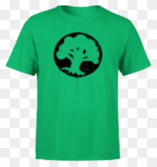 Magic The Gathering Green Mana Splatter Men's T-shirt - Good Vibes Jason Mraz Clipart