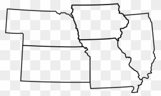 Illinois, Missouri, Kansas, Western Iowa And Eastern - Missouri Clipart