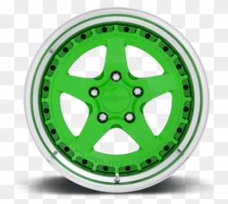 5 Lug Green W/ Polished Lip - Dezent Td Alloy Wheels Clipart