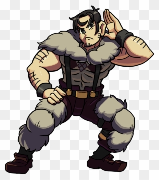 The Canon Lgbt Character Of The Day Is Beowulf From - Skullgirls Beowulf And Eliza Clipart