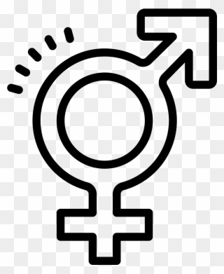 Male And Female Icon - Transgender Icon Png Clipart