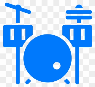 Drum Set Filled Icon - Drums Clipart