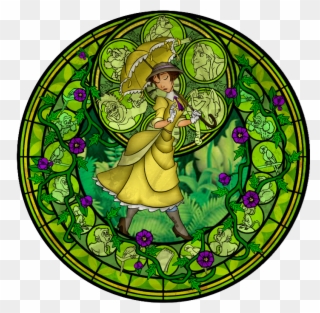 I Love The Beauty And The Beast One - Stained Glass Window Disney Clipart