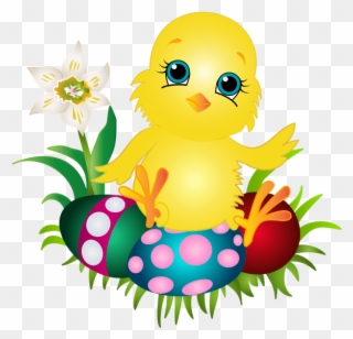 Happy Easter Chicken Tote Bag Clipart