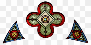 Stjohnsashfield Stainedglass Entrance - Church Stained Glass Png Clipart