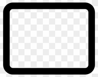 Rounded Rectangle Stroked Icon - Empty Tick Box Png Clipart