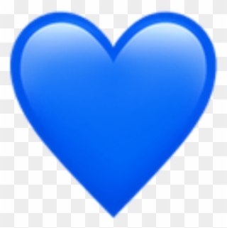Blue Heart Emoji Art Photography Decoration Bynisha - Blue Heart Emoji Transparent Background Clipart