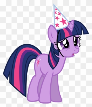 Pin Party Hat Clipart Transparent Background - My Little Pony Twilight Sparkle Party - Png Download