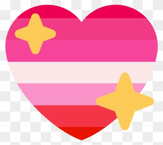 Heart Emoji Lesbian Flag Clipart
