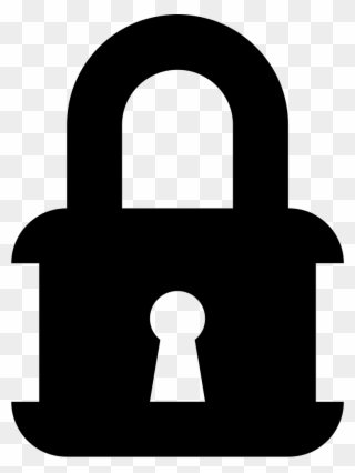 Padlock Closed With Keyhole Comments - Cryptography Icon Clipart