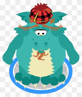 Loch Ness Costume Ingame - Club Penguin Loch Ness Costume Clipart