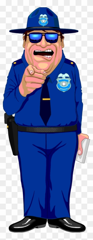 Surveillance Clipart Security Service - State Trooper Clip Art - Png Download