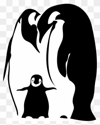Book Babies Walls Became The World Penguins - Black And White Contrast Art Clipart