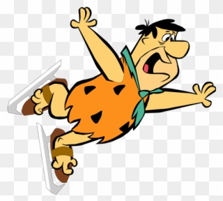 Flintstones Fred Slide Fall - Pedro Picapiedra Y Vilma Clipart