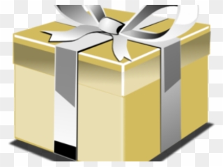 Gold Gift Box Clipart - Png Download