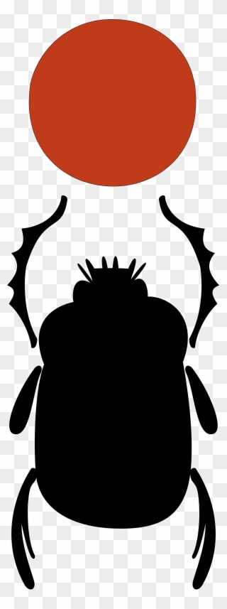 Open - Svg Scarab Beetle Silhouette Clipart