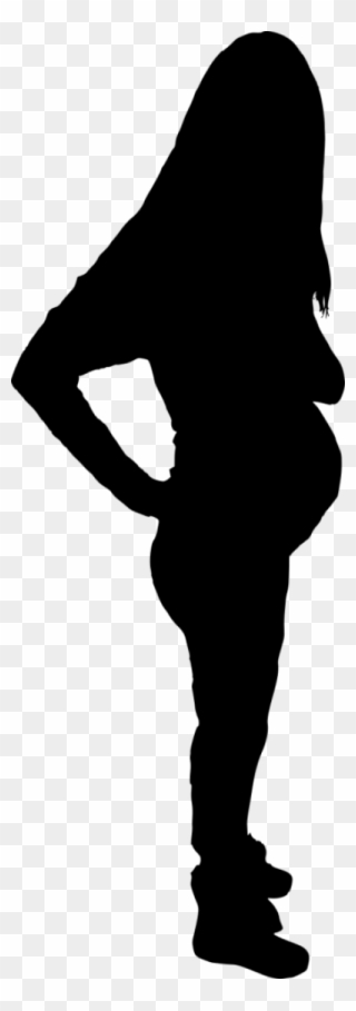 Pregnant Woman Silhouette - Portable Network Graphics Clipart