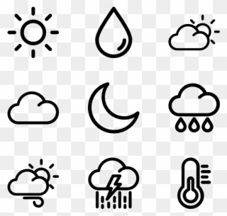 Weather - Award Icon Line Clipart