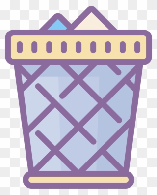 This Icon Is Meant To Represent A Full Trash Can - Icon Clipart