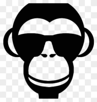 Picture Transparent Library Monkey Face Clipart Black - Angry Monkey Face Silhouette Png