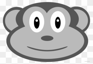 Monkey Face Clipart - Smiley - Png Download