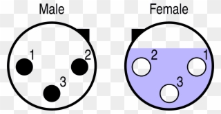 Xlr Female Male - Male Female Xlr Cable Clipart