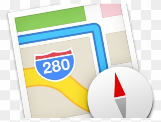 Mac Os X Clipart Mavericks - Apple Maps Mac Icon - Png Download