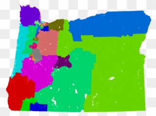 Larger Oregon State Senate Map - Oregon Clipart