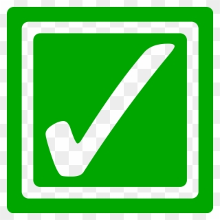 Check Box Clipart 14, Buy Clip Art - Green Tick Box Icon - Png Download