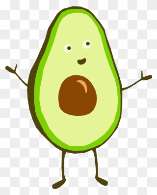 Report Abuse - Drawing Of An Avocado Clipart