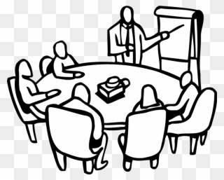 Must Like Kng Author And His Knights, This Activity - Round Table Meeting Drawing Clipart