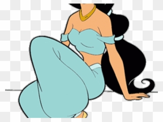 Princess Jasmine Clipart Cartoon - Disney Png Sitting Princes Transparent Png