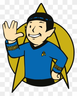 Star Trek Spock Fallout, Star Trek Spock Fallout - Vault Boy Star Trek Clipart