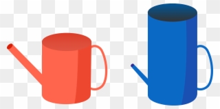 The Two Watering Cans Above Have Equal Base Areas Clipart