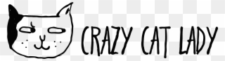 Crazy Cat Lady Logo Clipart