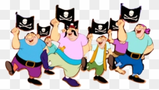 Captain Hook's Pirate Crew - Piracy Clipart
