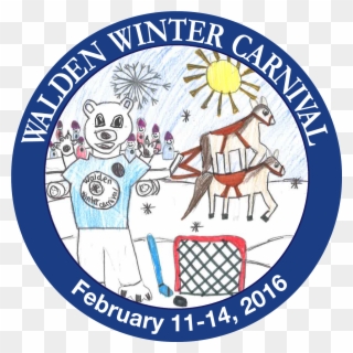 Walden Winter Carnival Button Clipart