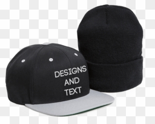 Clip Black And White Stock Custom Caps Hats Beanies - Custom Hat - Png Download