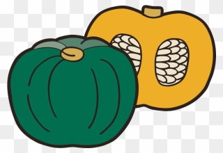 Japanese Pumpkin Vegetable Clipart 野菜 イラスト カボチャ Png Download Pinclipart
